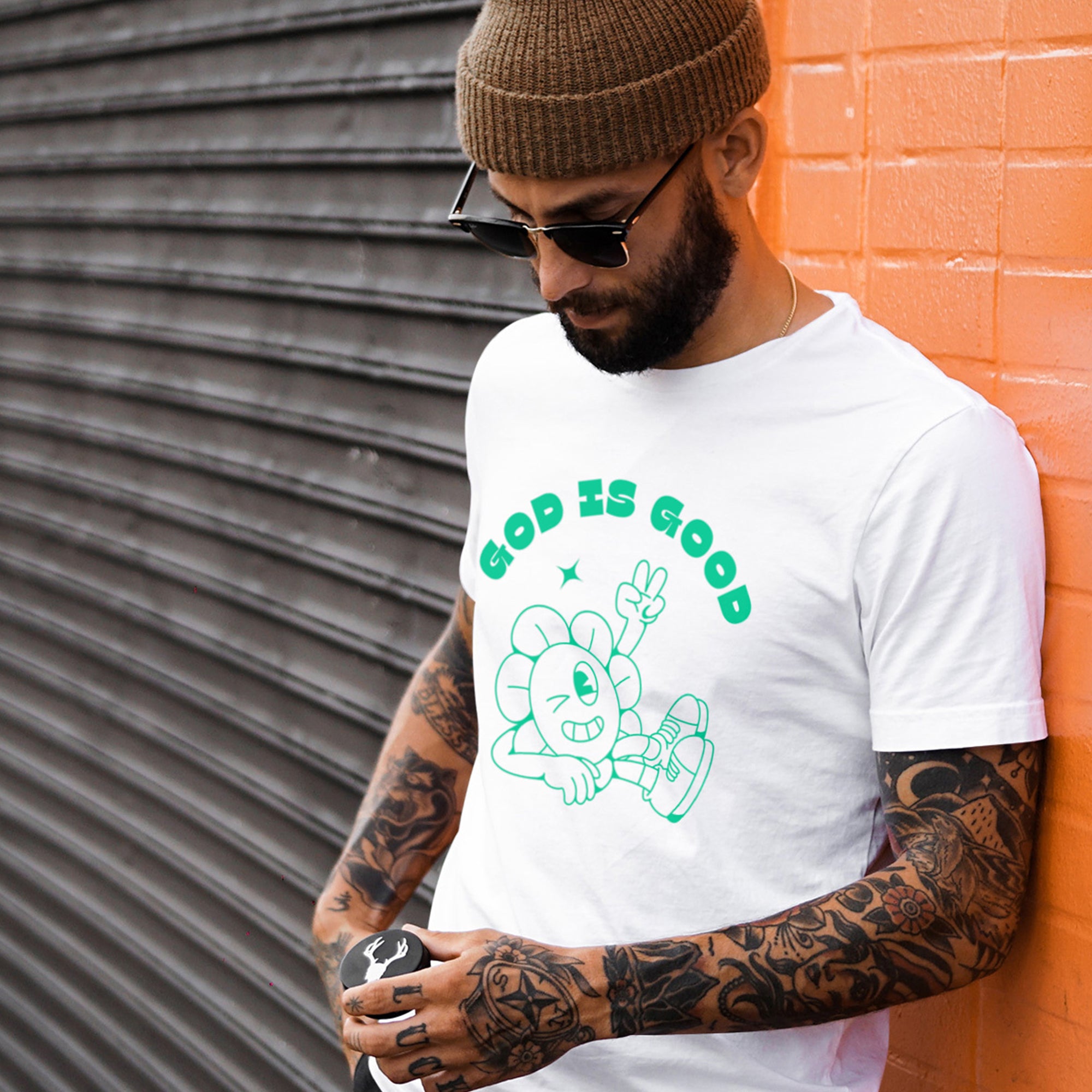 T-Shirt - God Is Good Green