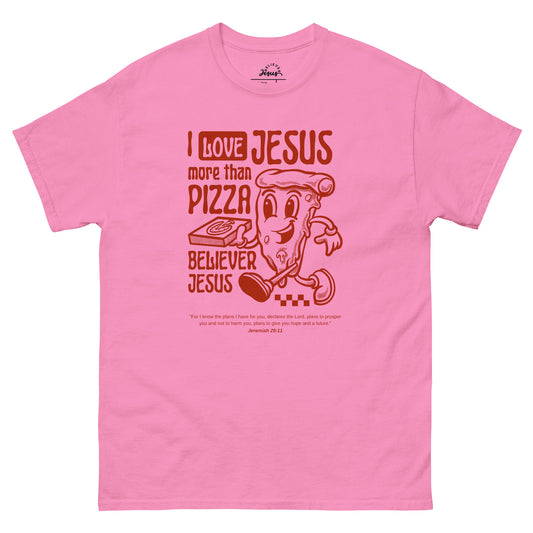 T-Shirt - Love Jesus More Than Pizza