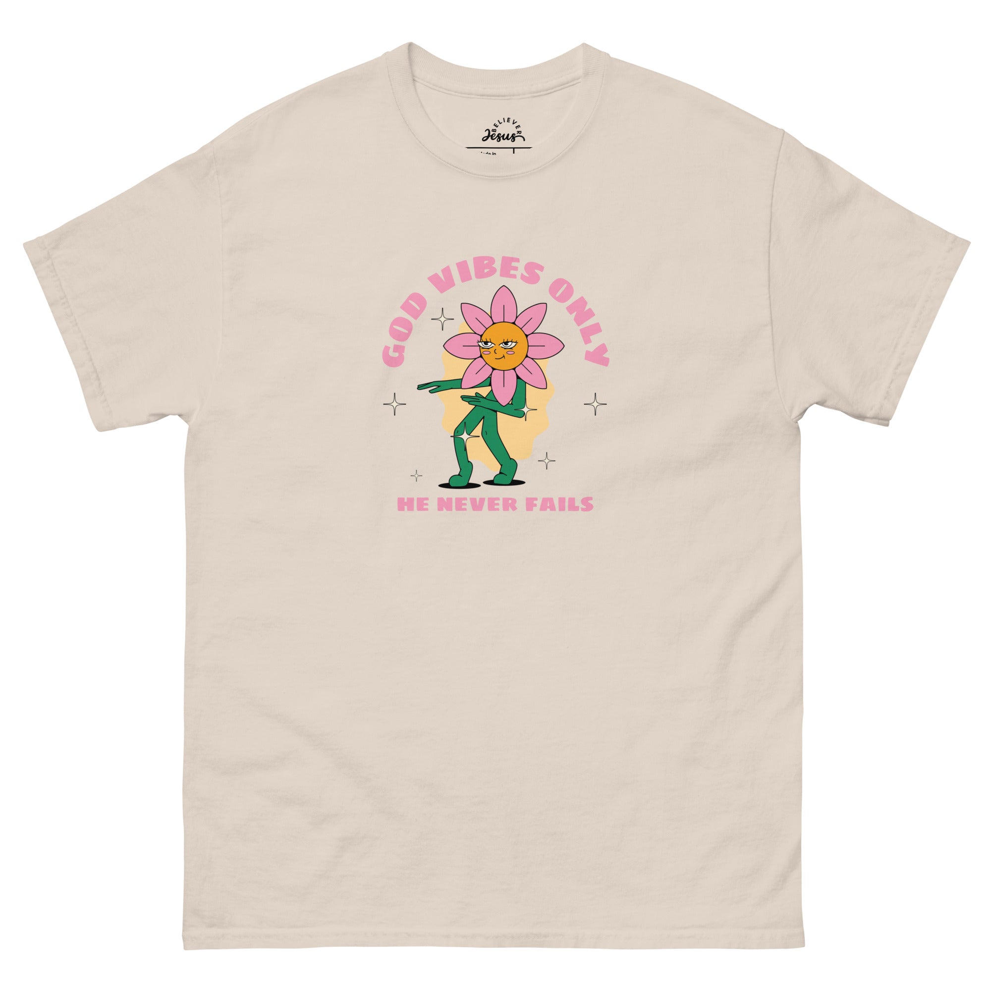 T-Shirt - God Vibes Only Pink