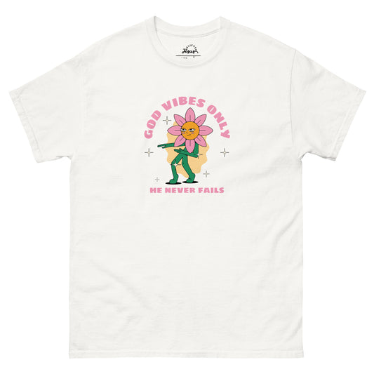 T-Shirt - God Vibes Only Pink